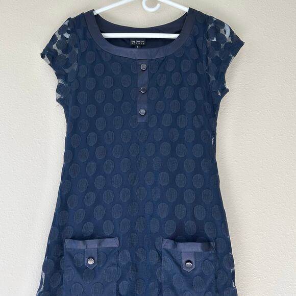 Vintage En focus Studios sheath lace overlay satin 90s Y2K pockets goth grunge 6 - Picture 3 of 14